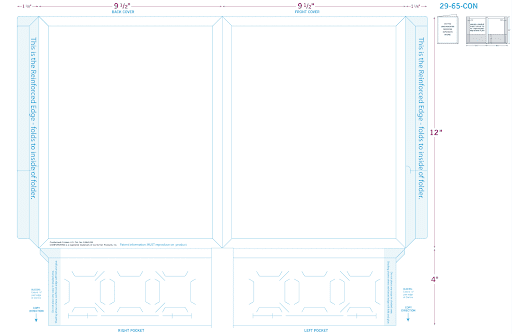 Business presentation folder printing