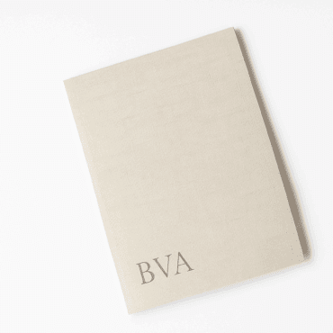 Custom Premium Linen Reinforced Presentation Folder Natural