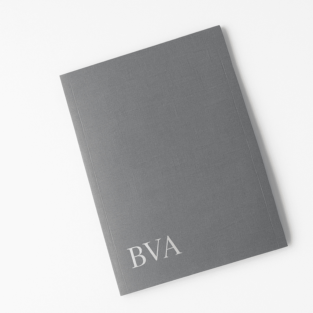 Custom Premium Linen Reinforced Presentation Folder gray