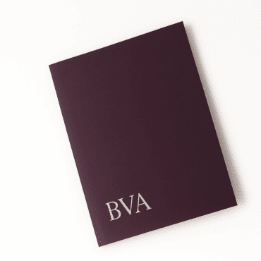 Custom Premium Linen Reinforced Presentation Folder Eggplant