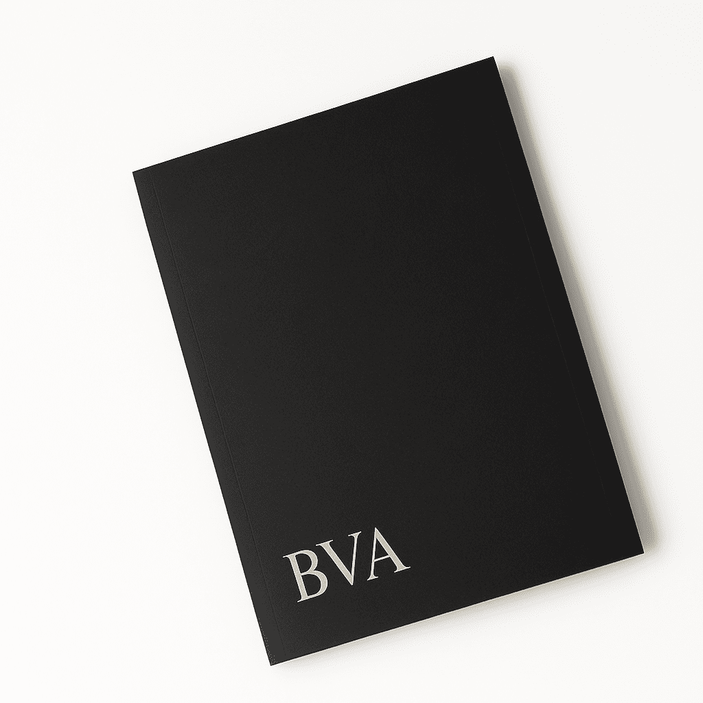 Custom Premium Linen Reinforced Presentation Folder Black