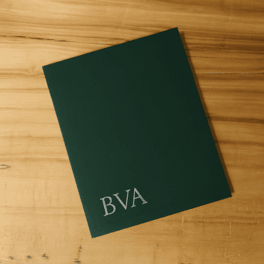 Custom Premium Linen Reinforced Presentation Folder Pine