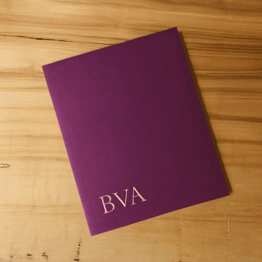 Custom Premium Linen Reinforced Presentation Folder Merlot