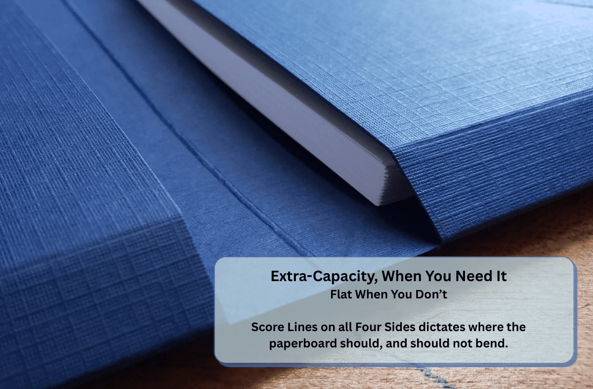 Custom Premium Linen Reinforced Presentation Folder Pine - Image 3