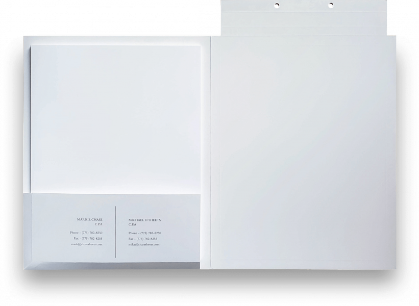 Custom tax folders for tax accountants