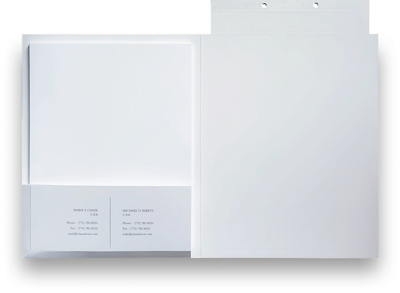 Custom tax folders for tax accountants